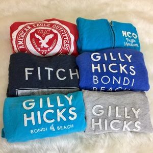 BUNDLE ABERCROMBIE HOLLISTER GILLY HICKS HOODIES